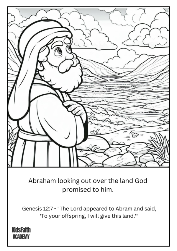 Abraham Bible story Coloring Pages