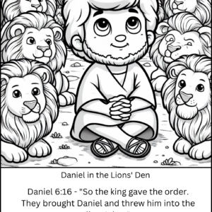 Prophet Daniel Bible story Coloring Pages