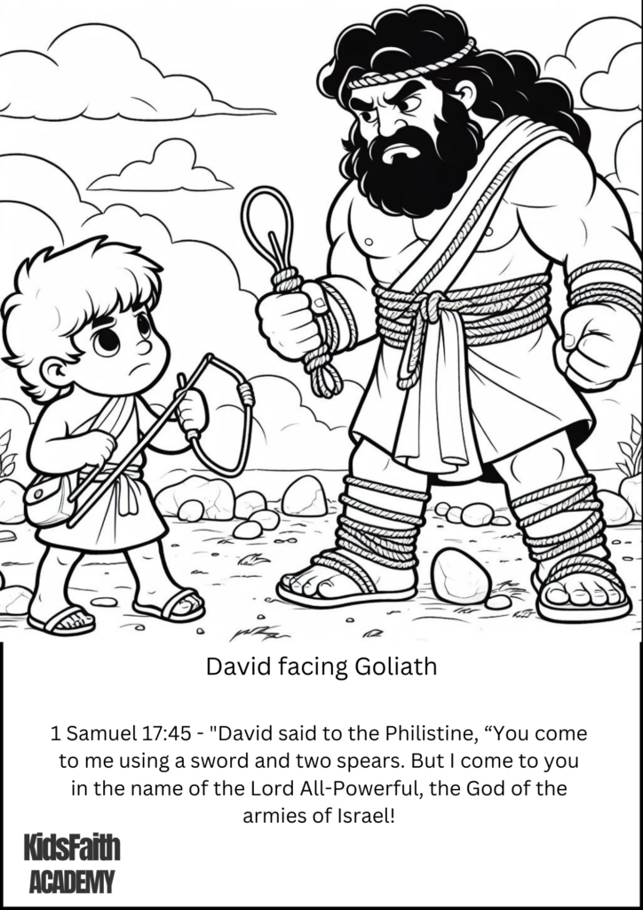 David Coloring Series – Kids Faith Academy