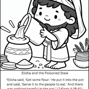 Bible coloring stories series