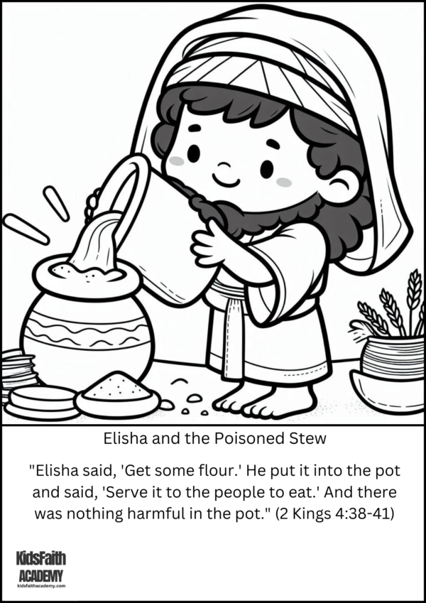 Bible coloring stories series