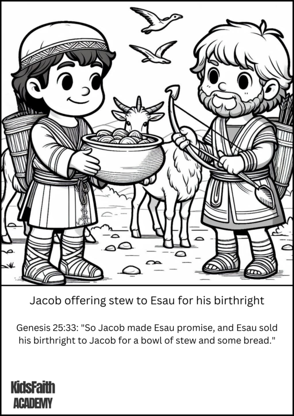 Jacob Bible story Coloring Pages