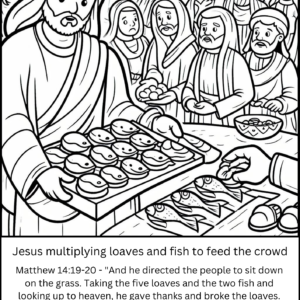 Jesus miracles Bible story Coloring Pages