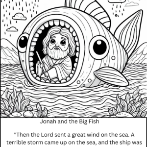 JOnah Bible story Coloring Pages