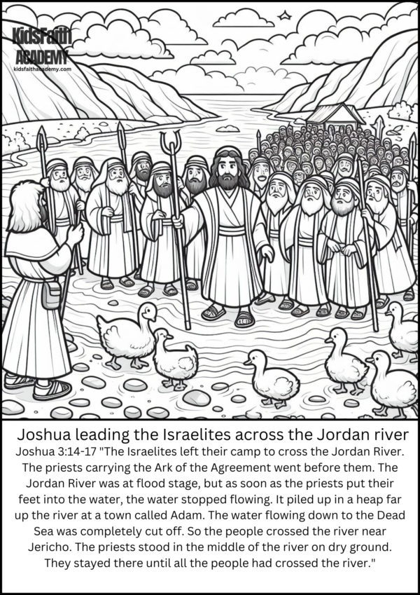 Joshua Bible story Coloring Pages