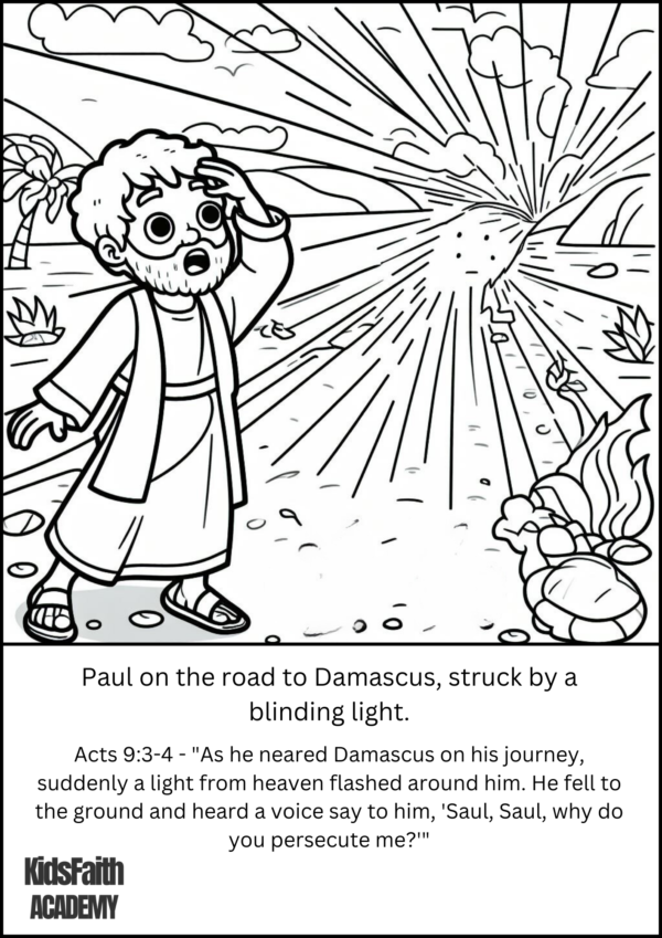 Apostle Paul Bible story Coloring Pages