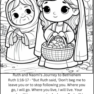 Ruth Bible story Coloring Pages